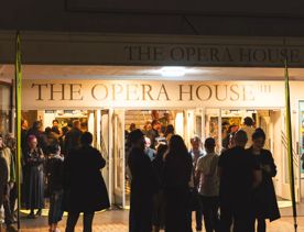 Exterior of The Opera House in Wellington during the Best Foods Comedy Gala