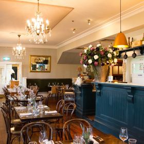 Inside Union Square Bar & Bistro, at The Martinborough Hotel, Wairarapa.