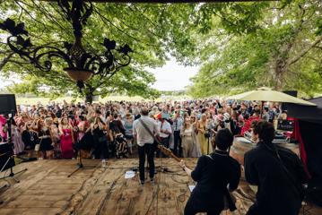 An outdoor concert.