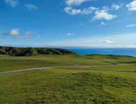 A short drive from the city is a stunning venue. Perched on a rugged coastline, it has sweeping views over the Cook Strait and the South Island.