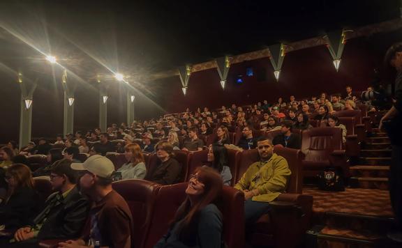 The audience during the awards ceremony at Wellington Animated Film Festival.
