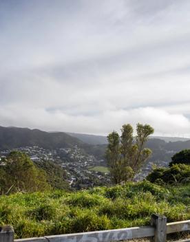 The Wrights Hill Fortress screen location, located in Karori overlooking Wellington from an old gun emplacement. The location includes historic monuments, underground landmarks, and tunnels.