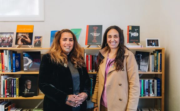 Pania Tahau-Hodges and Eboni Waitere