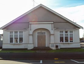 The screen locations for Masterton, Wairarapa. Named best small town in 2017, it features gardens, historic buildings, modern buildings, suburban areas, bridges, and streams.