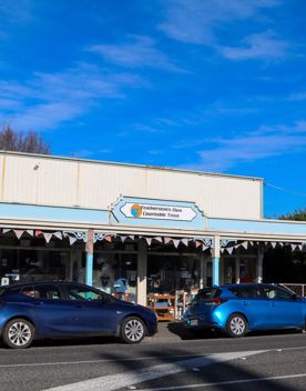 The small, charming town of Featherston for a screen location. With the backdrop of the Remutaka Range and 19th-century buildings.