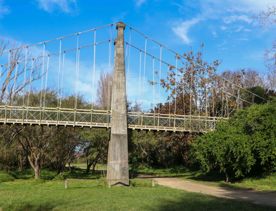 The screen locations for Masterton, Wairarapa. Named best small town in 2017, it features gardens, historic buildings, modern buildings, suburban areas, bridges, and streams.