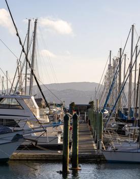 The screen location of Seaview Marina, with hundreds of boats berthed in the seaport.