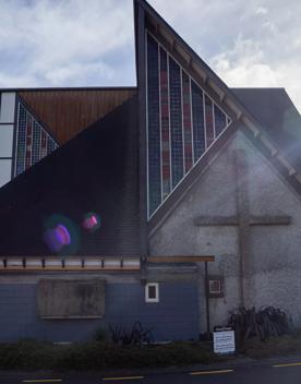 Futuna Chapel is an architecturally award-winning chapel showcasing Māori and Pākehā influences. Located in Karori, Wellington, it is one of the country’s most striking examples of 1960s architecture.