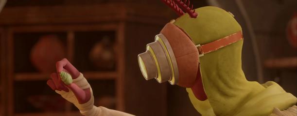 A still from Rachel Macindoe Barker's animated film Chrysalis.