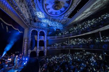 Inside the St James Theatre during a New Zealand Symphony Orchestra performance.