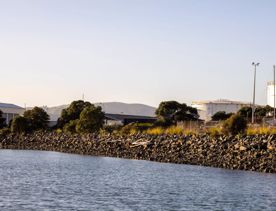 The screen location of Seaview Marina, with hundreds of boats berthed in the seaport.