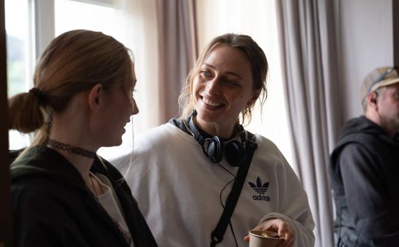 Chelsie Preston Crayford, on the set of her debut feature film ‘Caterpillar’.