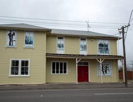 The screen location of Greytown, a historic small town featuring Victorian buildings,  stables, colonial cottages, and rural landscapes surrounding.