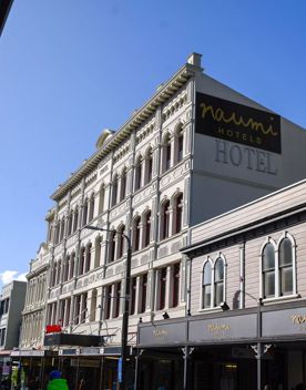 Cuba streets 19th and 20th century art deco buildings along the street.