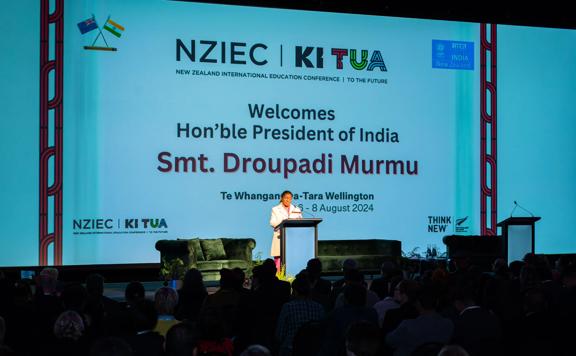 The President of India Droupadi Murmu attended the New Zealand International Education Conference.