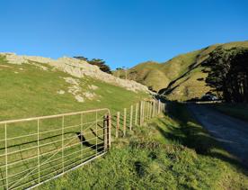 A short drive from the city is a stunning venue. Perched on a rugged coastline, it has sweeping views over the Cook Strait and the South Island.