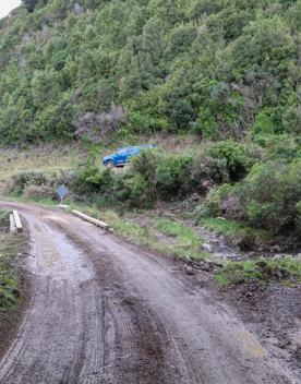 The Kiriwhakapapa Road Tararua Forest Park screen location, featuring walking trails and campsite opportunities in wild, natural landscapes.