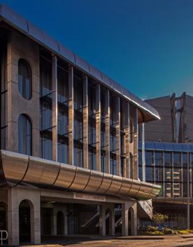 The exterior of Michael Fowler Centre.