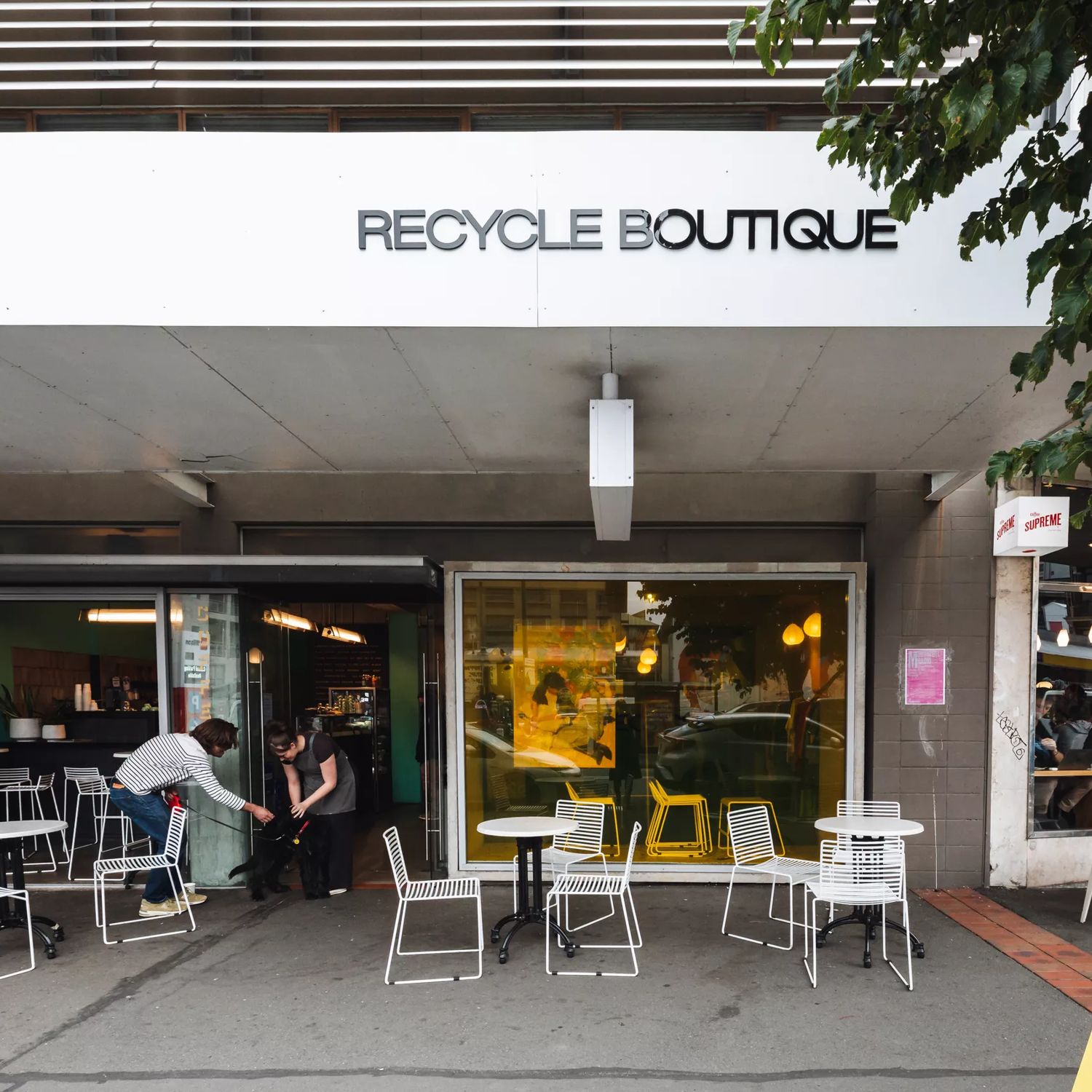 Exterior of Recycle Boutique on Ghuznee Street.