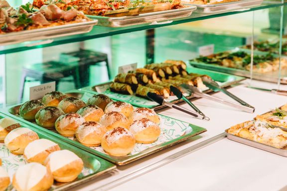 Doughnuts and cannoli at Slice