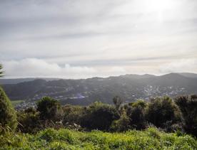 The Wrights Hill Fortress screen location, located in Karori overlooking Wellington from an old gun emplacement. The location includes historic monuments, underground landmarks, and tunnels.