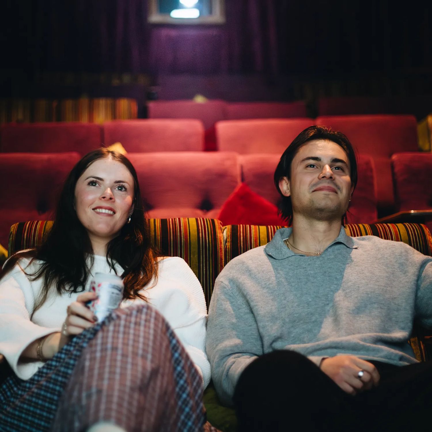 A couple watches a film at Light House Cinema.