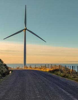 The screen location of West Wind Farm and Mākara Bunker at sunset, with 360 views of Wellington and the wind farm, as well as the historic fort Opau.