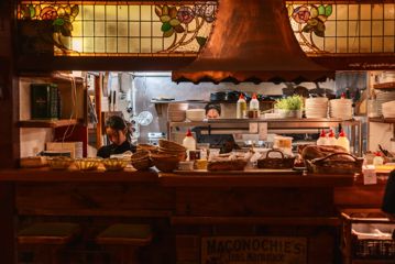 A photo of the kitchen at Cicio Cacio Osteria in Newtown, Wellington