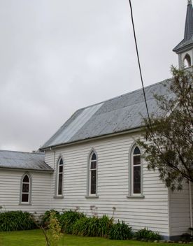 The screen location of Greytown, a historic small town featuring Victorian buildings,  stables, colonial cottages, and rural landscapes surrounding.