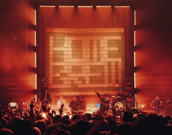 Home Brew performing their EP, Last Week in front of a crowd