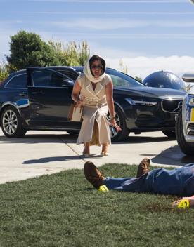 Small Town Scandal film set