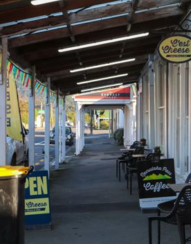 The small, charming town of Featherston for a screen location. With the backdrop of the Remutaka Range and 19th-century buildings.