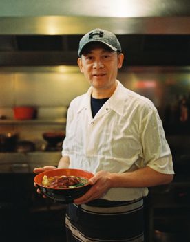 Owner and head chef at KC Cafe, Michael Chan.