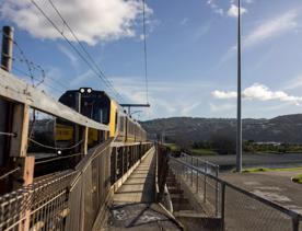 Ava railway bridge crossing over Hutt River