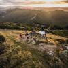 The view from the summit of Belmont Trig Track, a biking and walking trail in Lower Hutt.