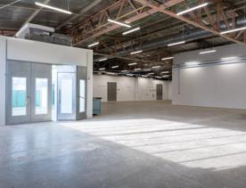 A spray booth inside Lane Street Studios.