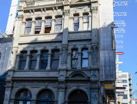 Cuba streets 19th and 20th century art deco buildings along the street.