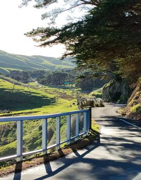 A short drive from the city is a stunning venue. Perched on a rugged coastline, it has sweeping views over the Cook Strait and the South Island.