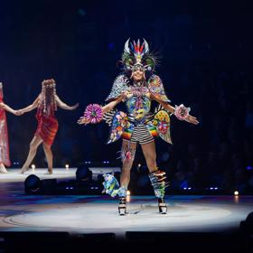 'Earthling', a piece designed by Gill Saunders for the World of Wearable Art 2023 show in Wellington New Zealand.