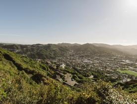 A lookout at the top of Wrights Hill Fortress, looking north over the suburb of Karori. The Mākara Wind Farm can be seen to the left.

04 / 04

Gun Emplacement No.1 at Wrights Hill Fortress.

01 / 04

War Shelter No.1 near the top carpark at Wrigh