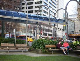 Midland Park on Lambton Quay in Wellington.