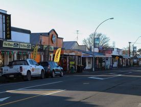 The small, charming town of Featherston for a screen location. With the backdrop of the Remutaka Range and 19th-century buildings.
