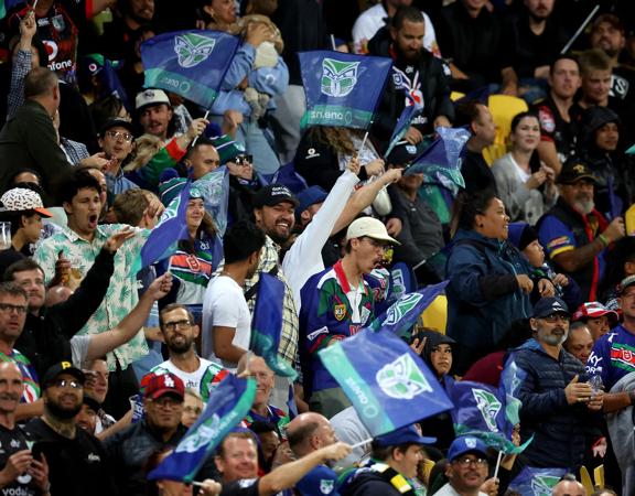Fans during the NRL Premiership - One New Zealand Warriors v Newcastle Knights rugby league match at Sky Stadium, Wellington on the 3rd March 2023.