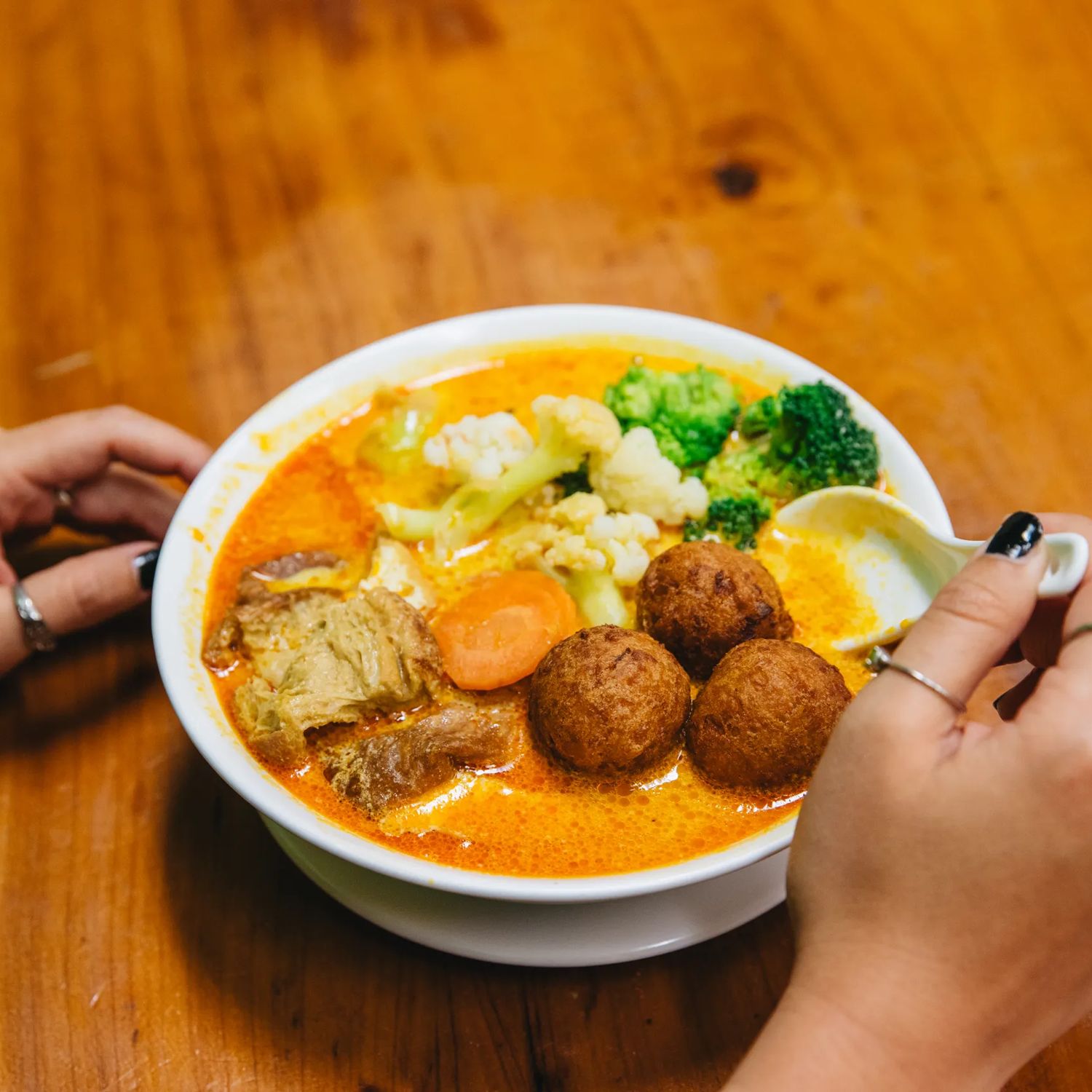 Bowl of Laksa at Aunty Mena's