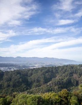 The Wrights Hill Fortress screen location, located in Karori overlooking Wellington from an old gun emplacement. The location includes historic monuments, underground landmarks, and tunnels.