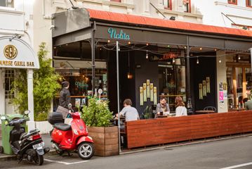 The exterior patio at Nolita restaurant.