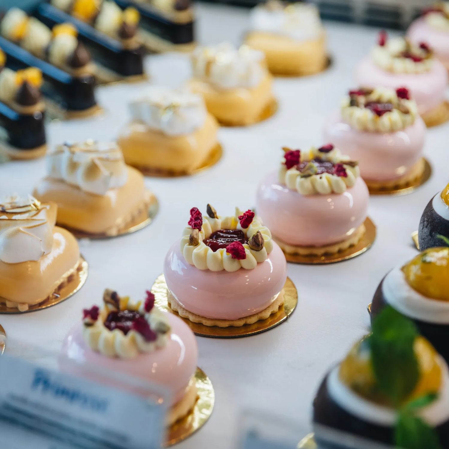 Petit Fours on display at April Patisserie