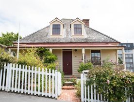 The exterior of Nairn Street cottage, Wellingtons oldest original cottage and heritage garden.