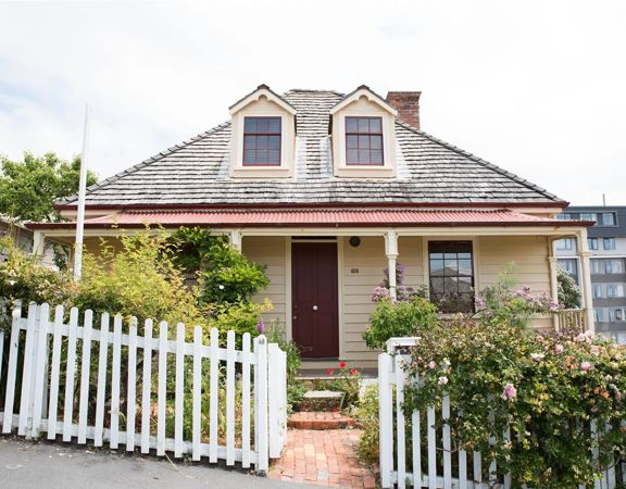 The exterior of Nairn Street cottage, Wellingtons oldest original cottage and heritage garden.