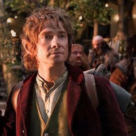 A still of Bilbo Baggins from 'The Hobbit' film.